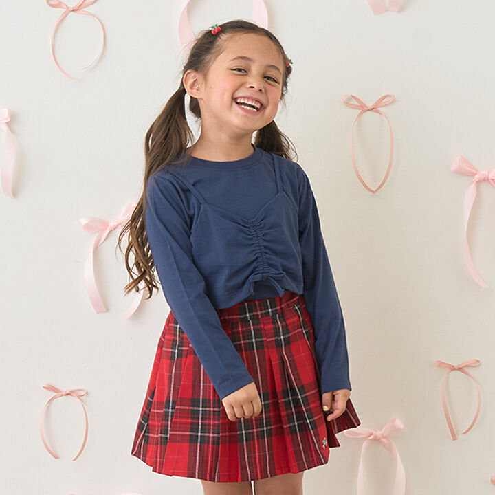 [Soft Cotton] Mini Camisole & Simple Design T-Shirt Set,, medium