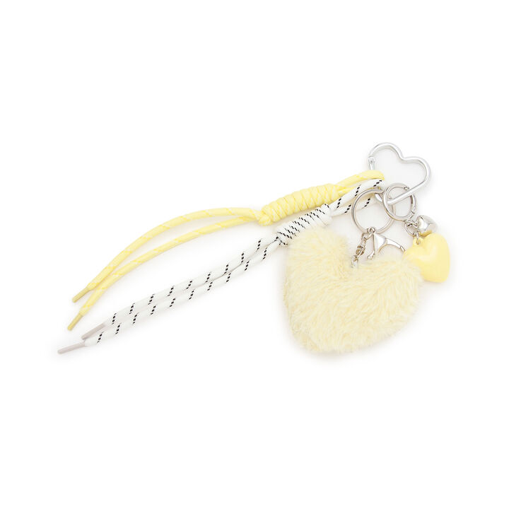 Lame Fur Heart Charm,, medium