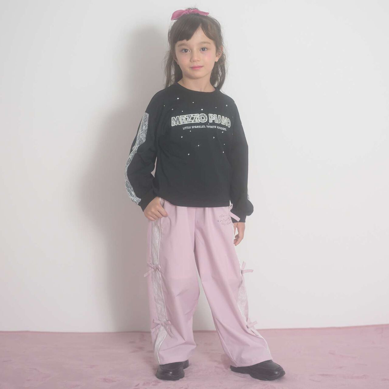 Ribbon Shaka Pants [Water-Repellent Finish],Pink, large image number 1