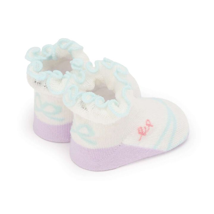 Shoe Pattern Newborn Socks,Pink, medium image number 2