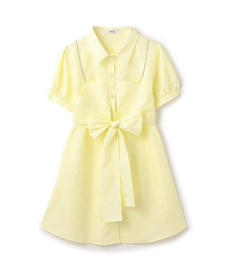 Shirt Dress with Bustier,Light blue, medium image number 2