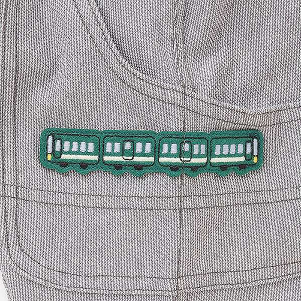 Stripe Jacquard Train Patch 7/8 Pants,Gray, large image number 7