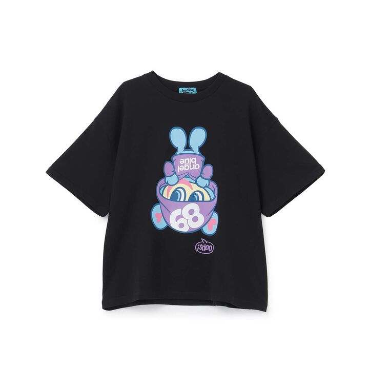 Angel Blue Upside Down Mr. Nakamura T-Shirt,Off white, medium image number 9