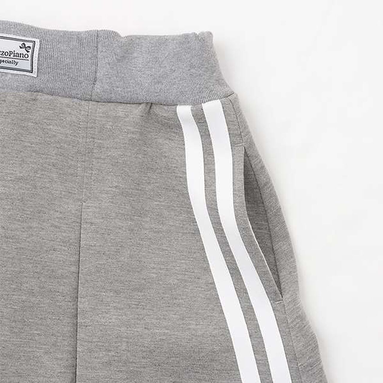 Jersey Skirt & Lace Pants Set,Gray, large image number 8