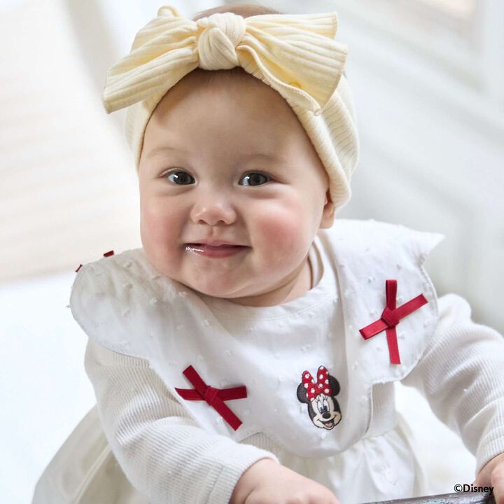 [Disney] Scallop Trim Ribbon Bib,, medium