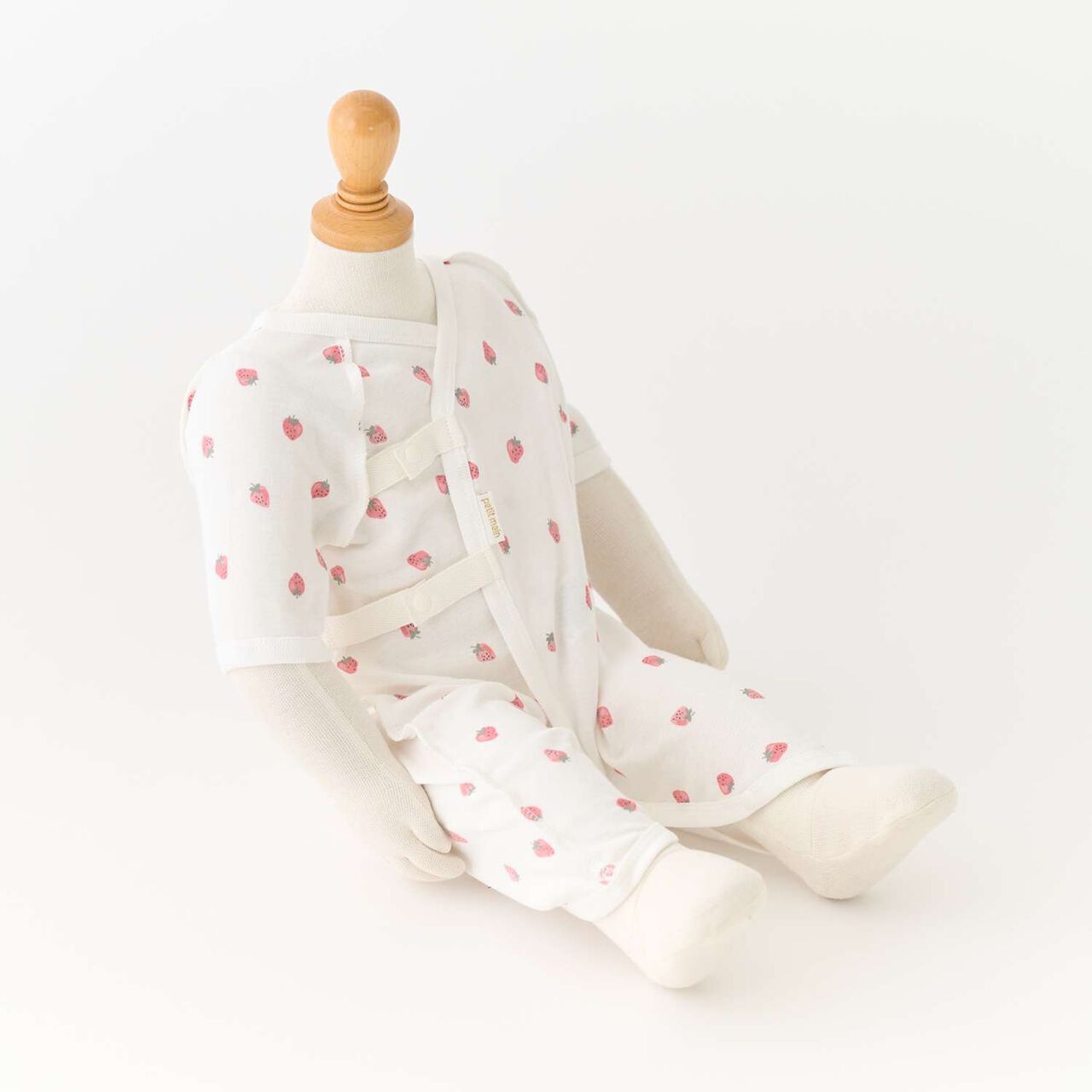 [Weak Acidity] Combination Bodysuit,Cream, large image number 4