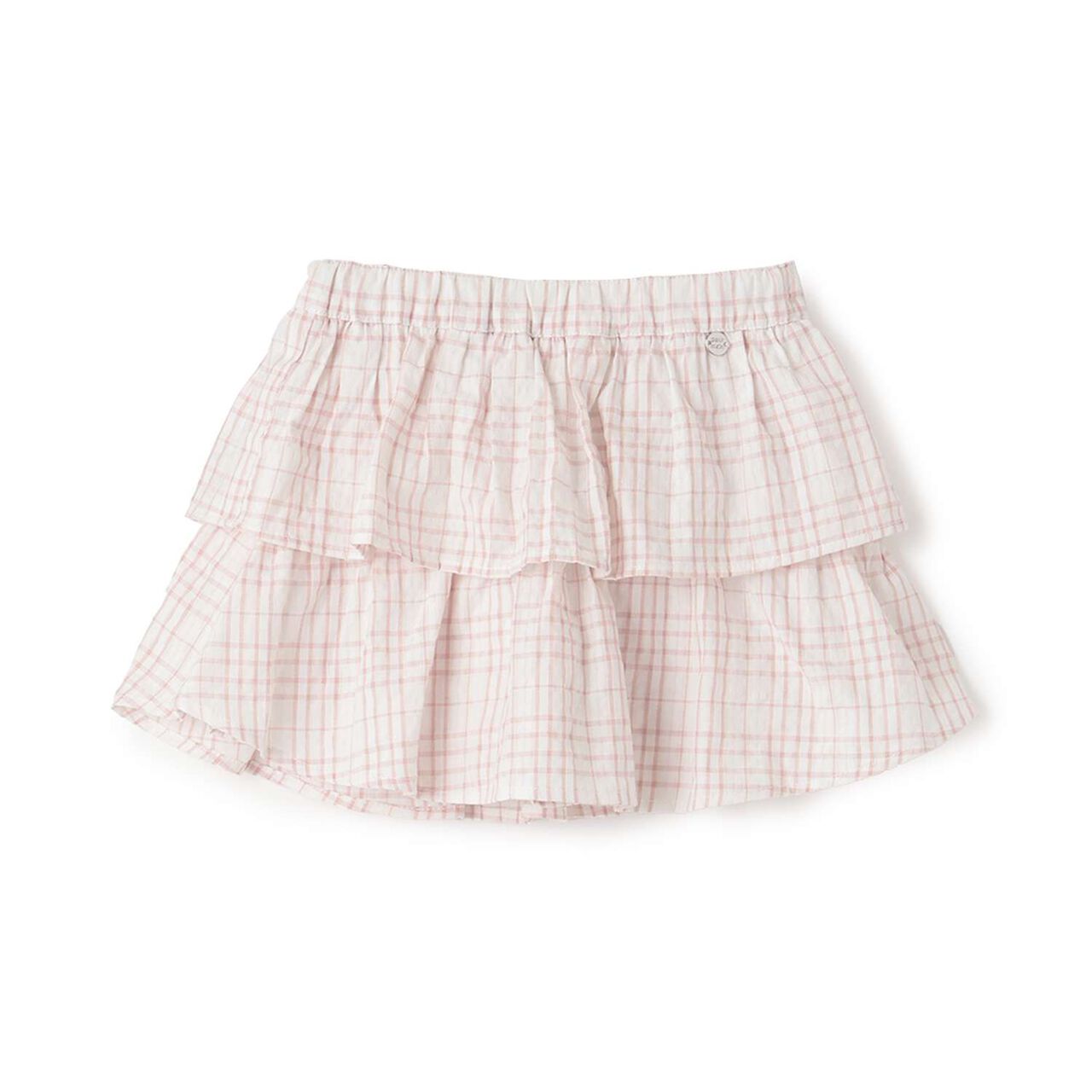 Tiered Skirt with Shorts,Light beige, large image number 6