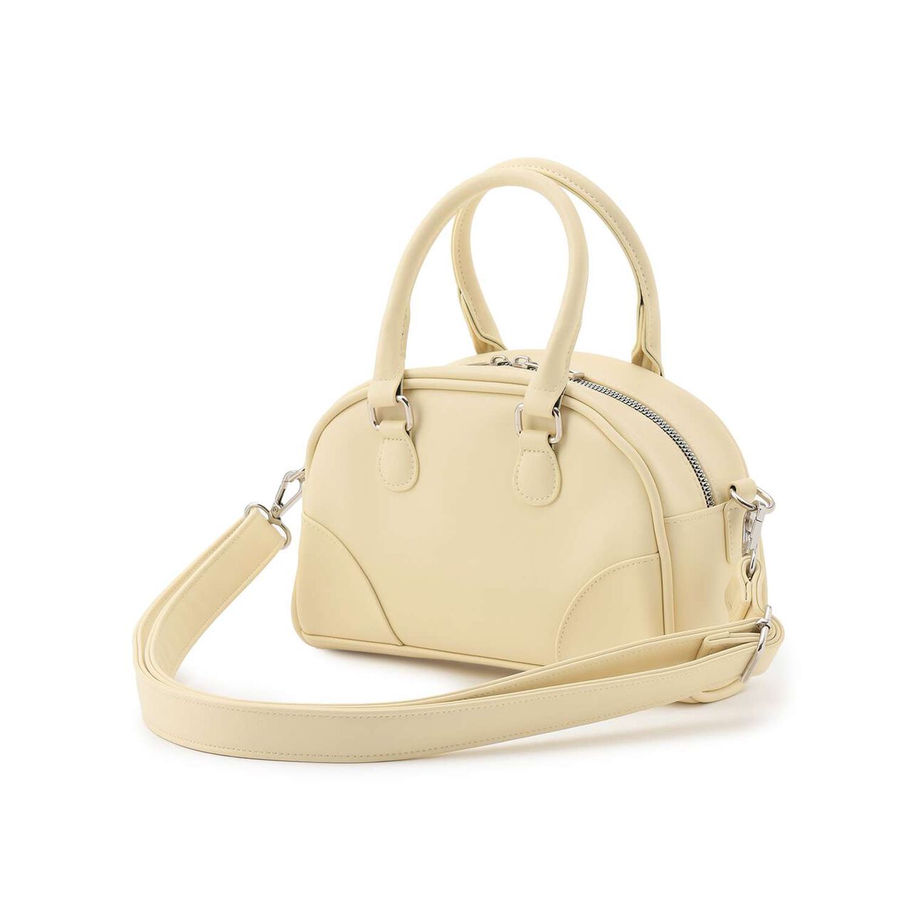 [LTXC] Embossed Mini Handle Boston Bag,Ivory, large image number 5