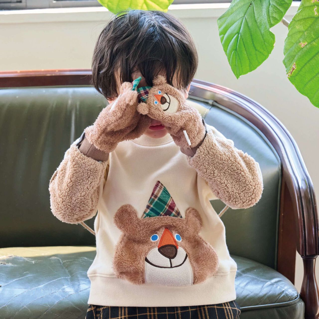 [Korobokkuru] Animal Mittens,Brown, large image number 7