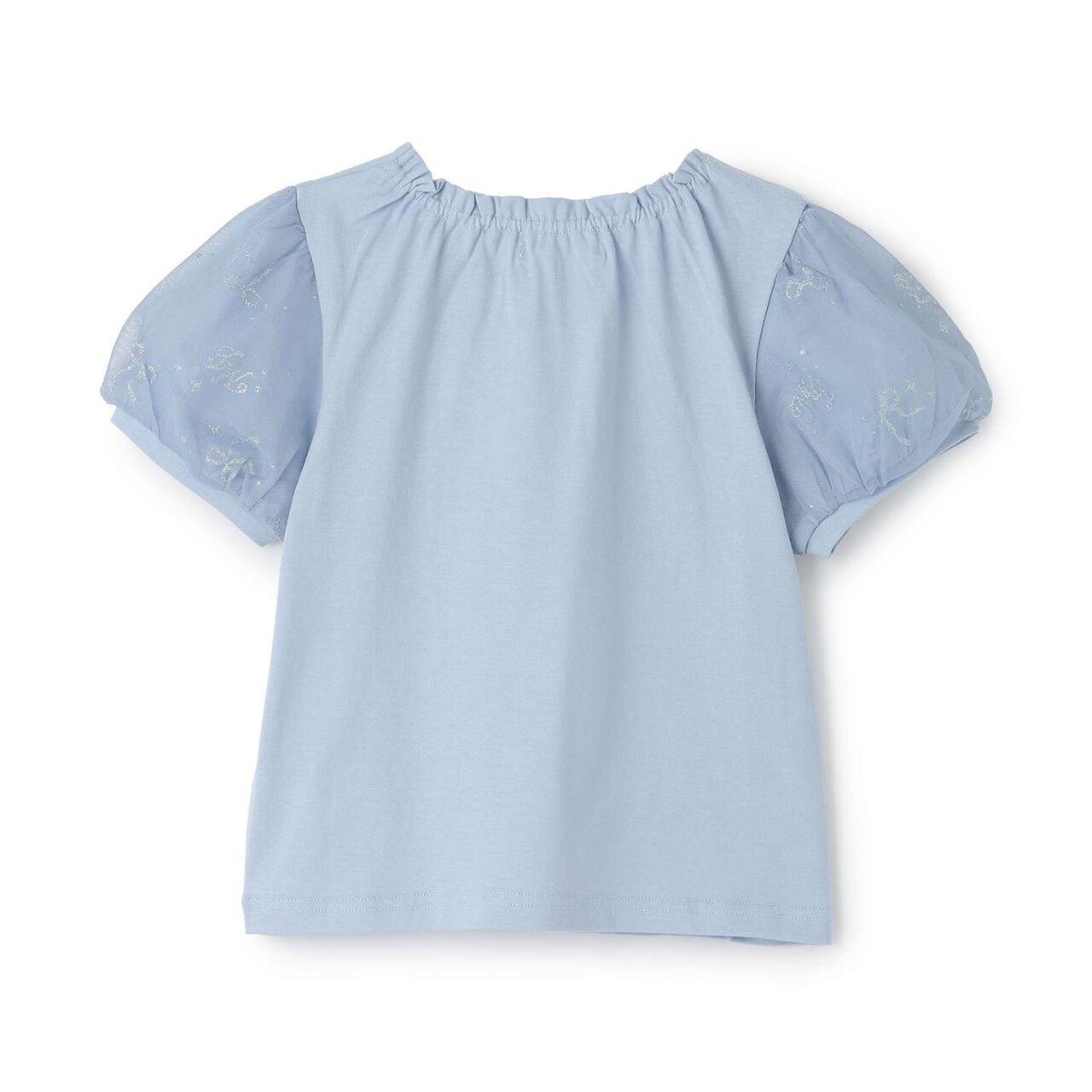 Ballet & Music Note Puff Sleeve T-Shirt,Lavender, large image number 5