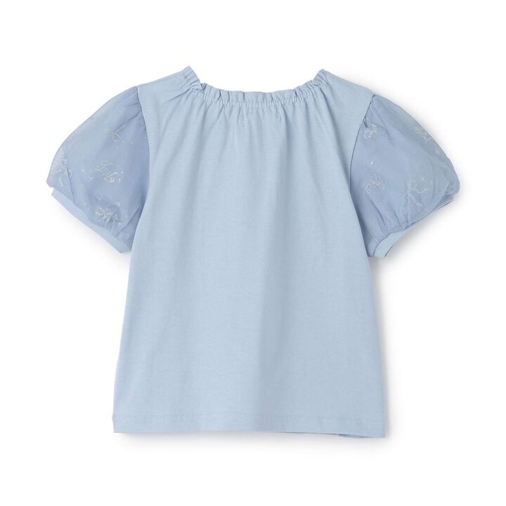 Ballet & Music Note Puff Sleeve T-Shirt,Lavender, medium image number 5