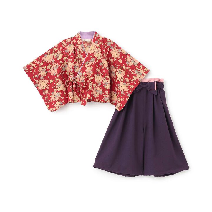 Girls Hakama Set [Made in Japan],Red, medium image number 2