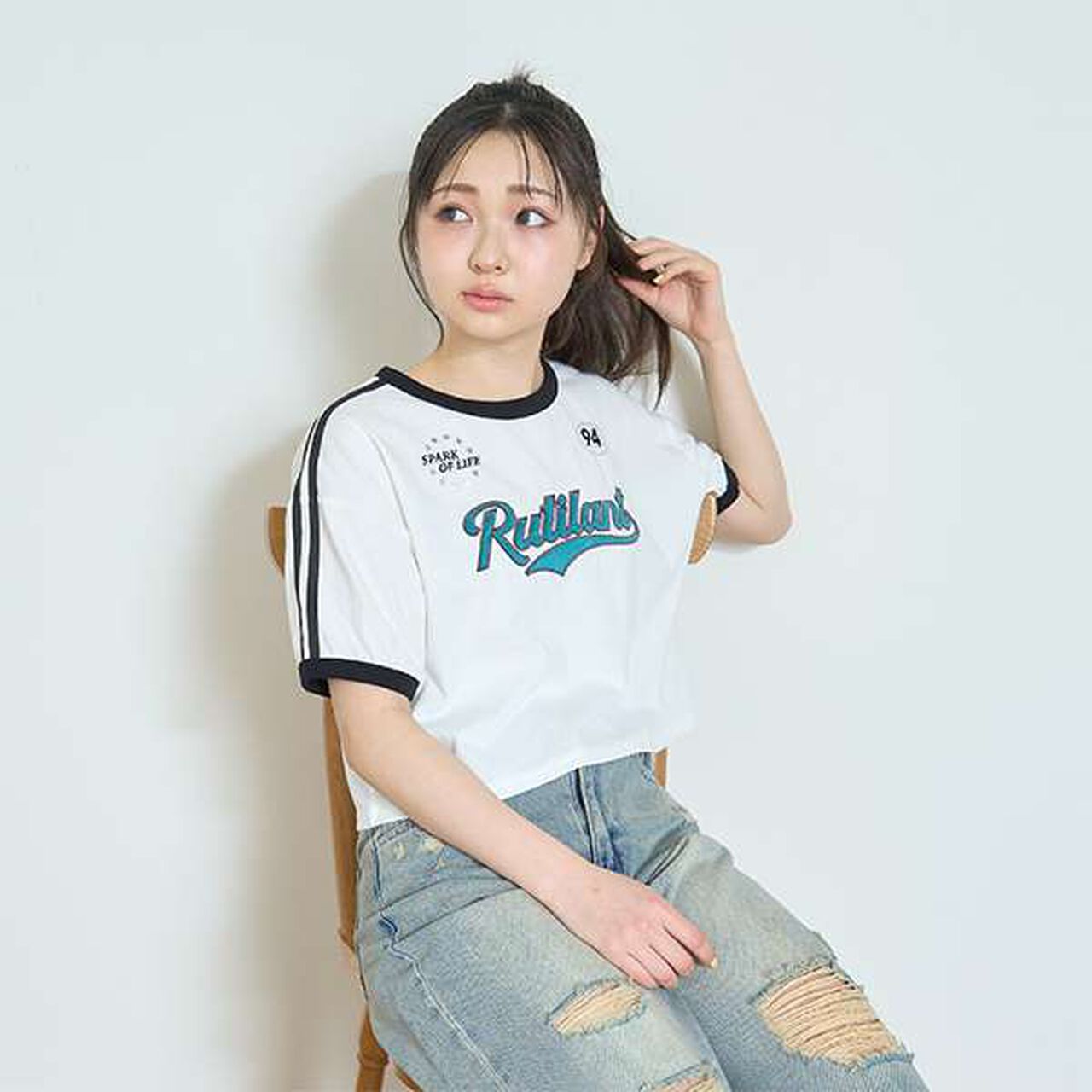 [LTXC] Quick-Dry Short Sleeve T-Shirt,Smoke white, large image number 12