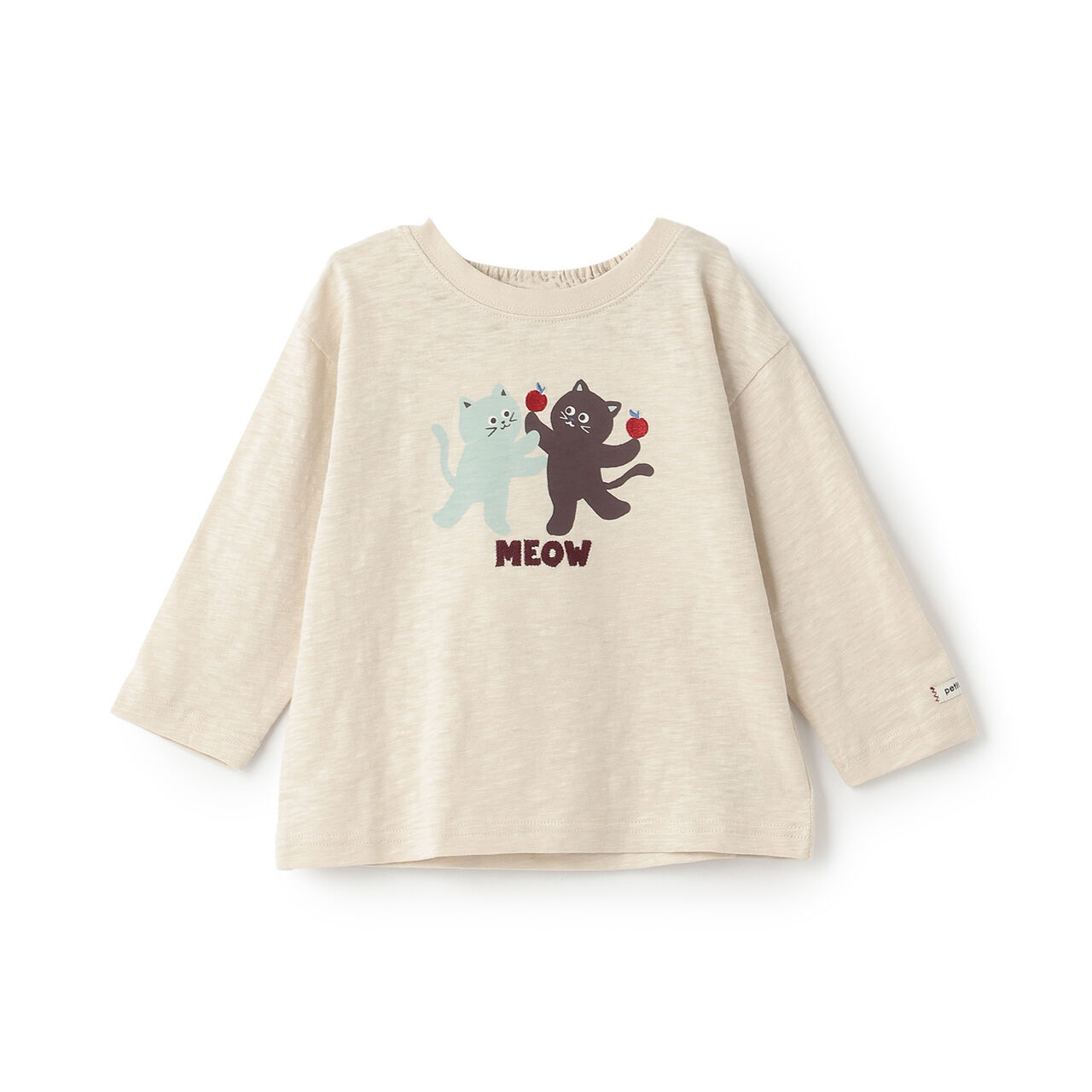 Henteko Naka-ma Long-Sleeve T-Shirt,Beige, large image number 0