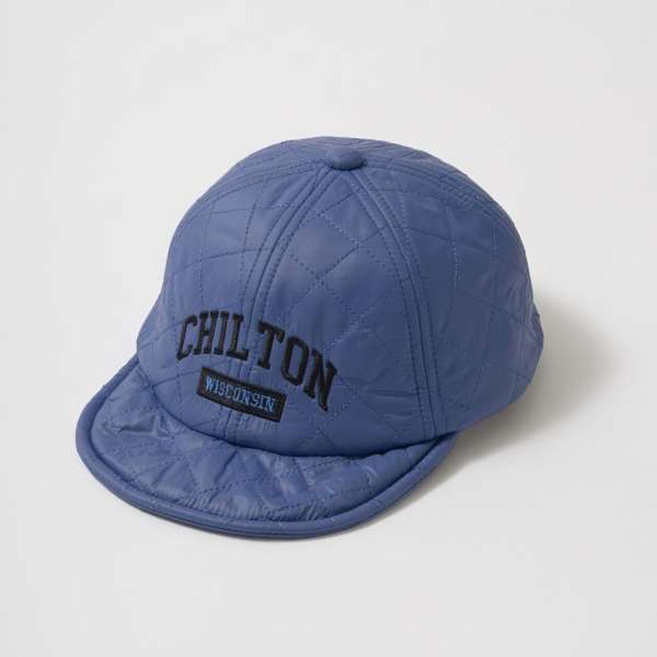 Quilted Embroidered Cap,Blue, large image number 0