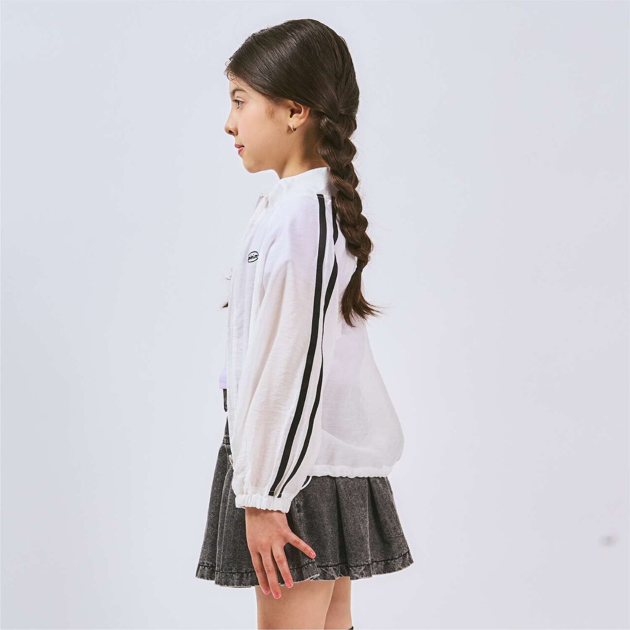 [UV Protection] [Cooling Solution] Sheer Bomber Jacket,Sax blue, large image number 1