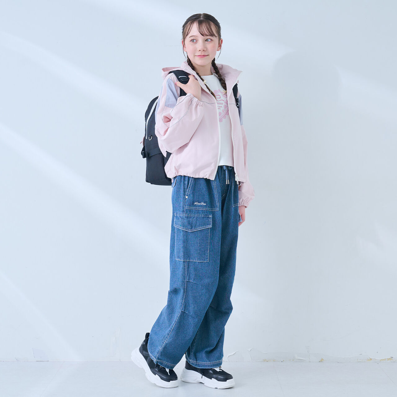 [Water-Repellent] Clear Pocket Backpack with Charm, 20L,Light blue, large image number 19