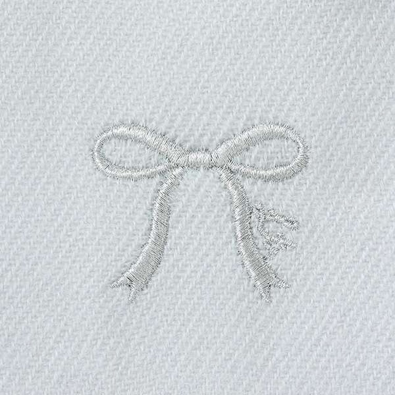Ribbon Embroidered Scarf,Ivory, large image number 1