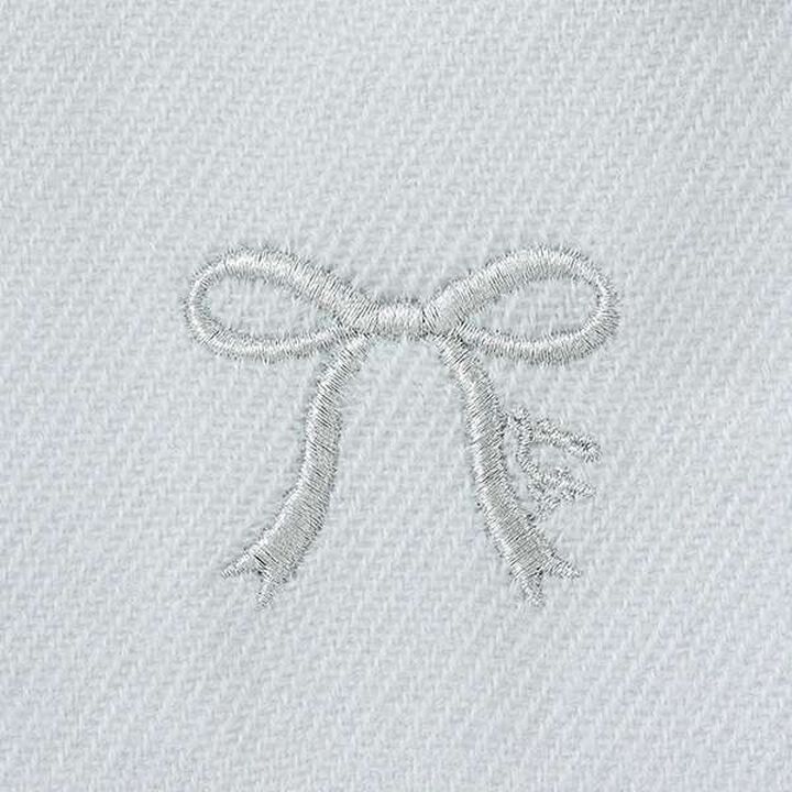 Ribbon Embroidered Scarf,Ivory, medium image number 1