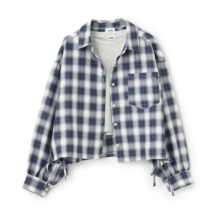 Checkered Shirt with Inner Lining,Black, medium image number 8