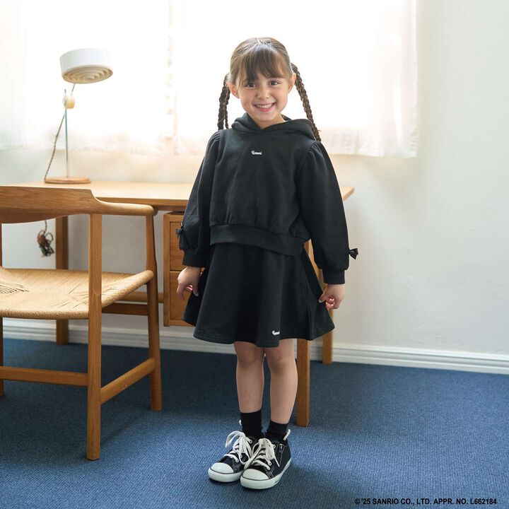 Sanrio Characters Goodbye Pills Fleece Transformation Parka & Flare Skirt Set,Off white, medium image number 24