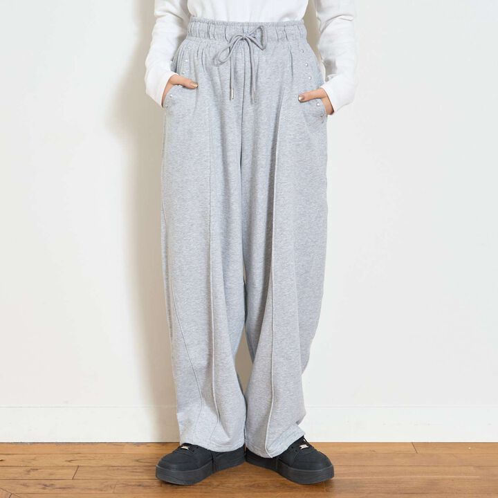 [LTXC/C100%/Set Available] Sweatpants,Sax blue, medium image number 3