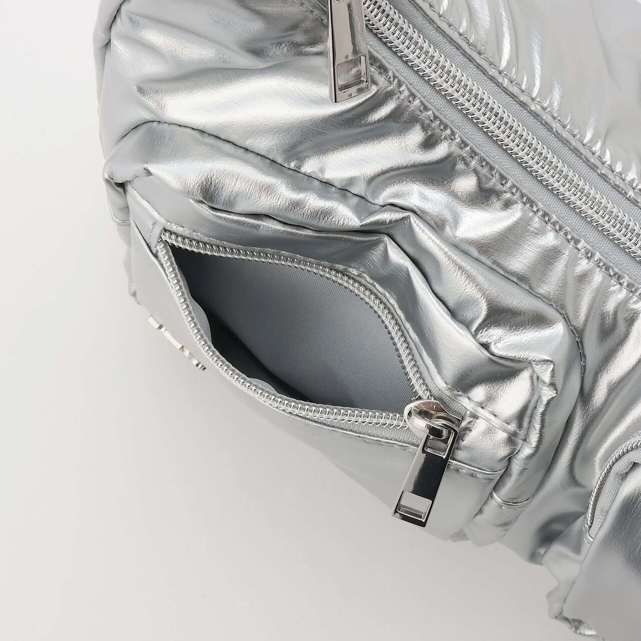 [LTXC] Front Pocket Buckle Shoulder Bag,Blue, large image number 4
