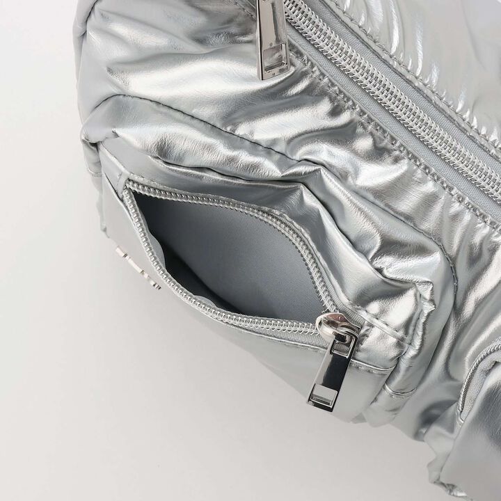[LTXC] Front Pocket Buckle Shoulder Bag,Blue, medium image number 4