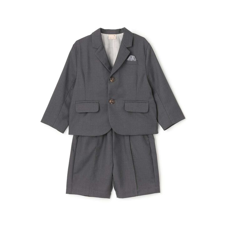 Semi-Formal JK + Half Pants Set,Charcoal gray, medium image number 3