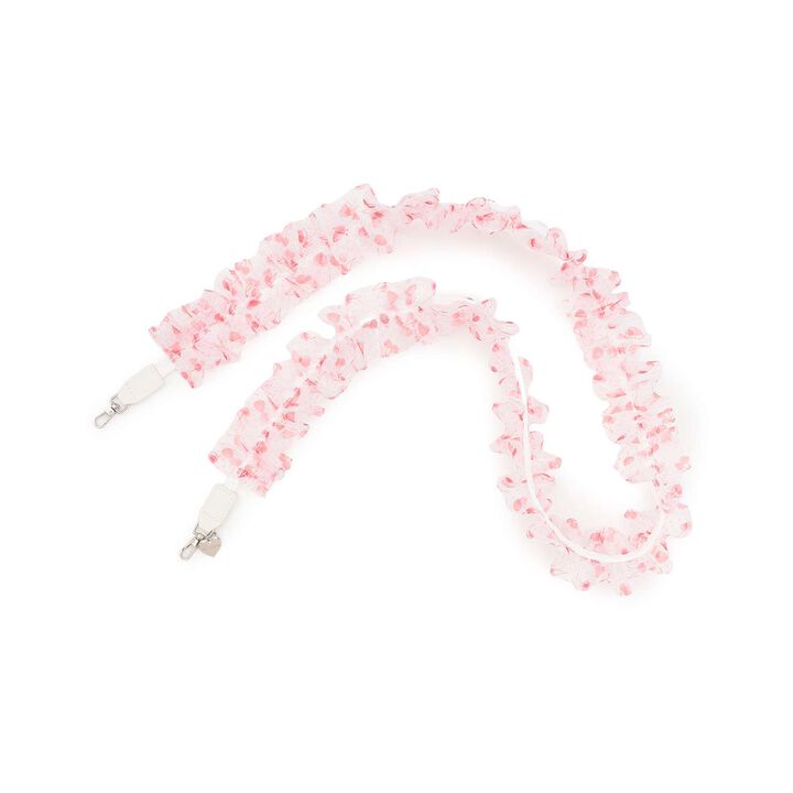 Cherry Berry Pattern Frill Shoulder Strap,Off white, medium image number 4