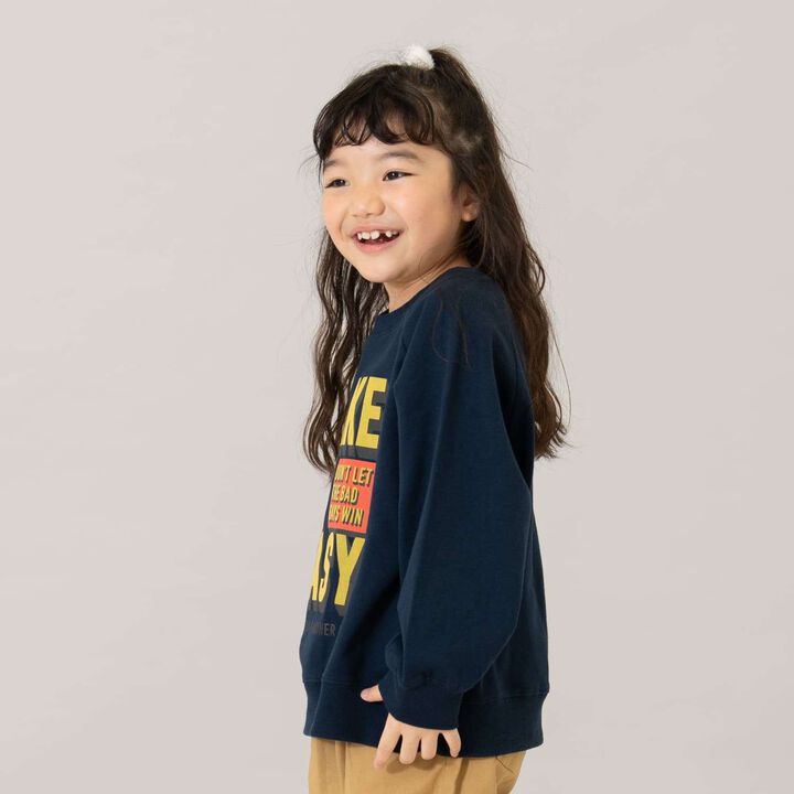 [365D.] [Matching with Dad] Raglan Sweatshirt Assortment Logo Pullover,Charcoal gray, medium image number 5