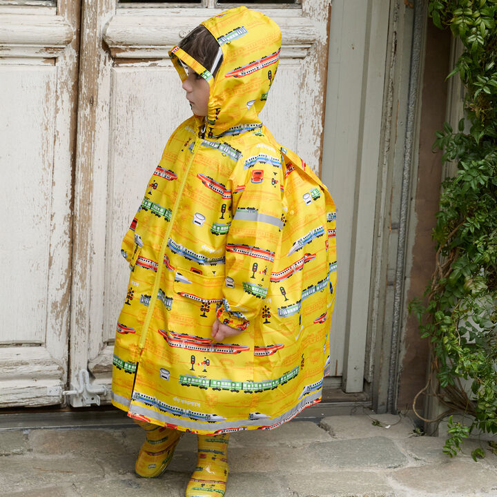 All-Over Pattern Raincoat,Yellow, medium image number 16
