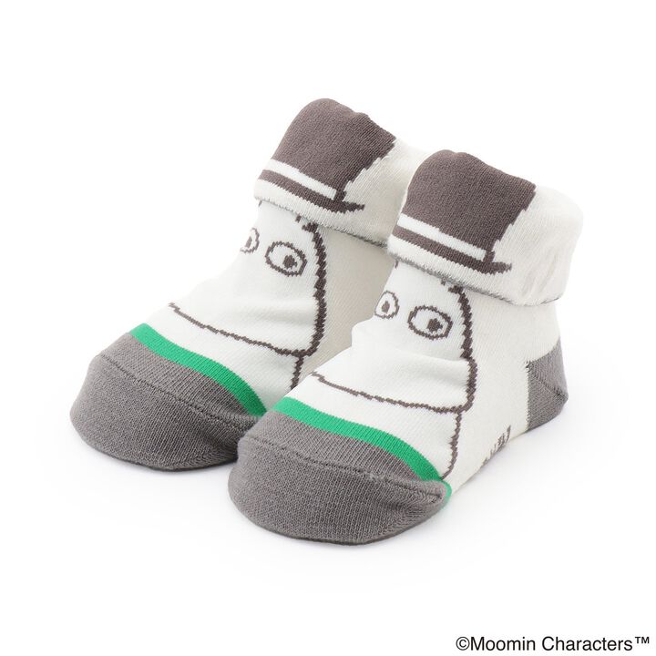 [MOOMIN] MOOMIN爸爸中筒襪,灰色, medium image number 0