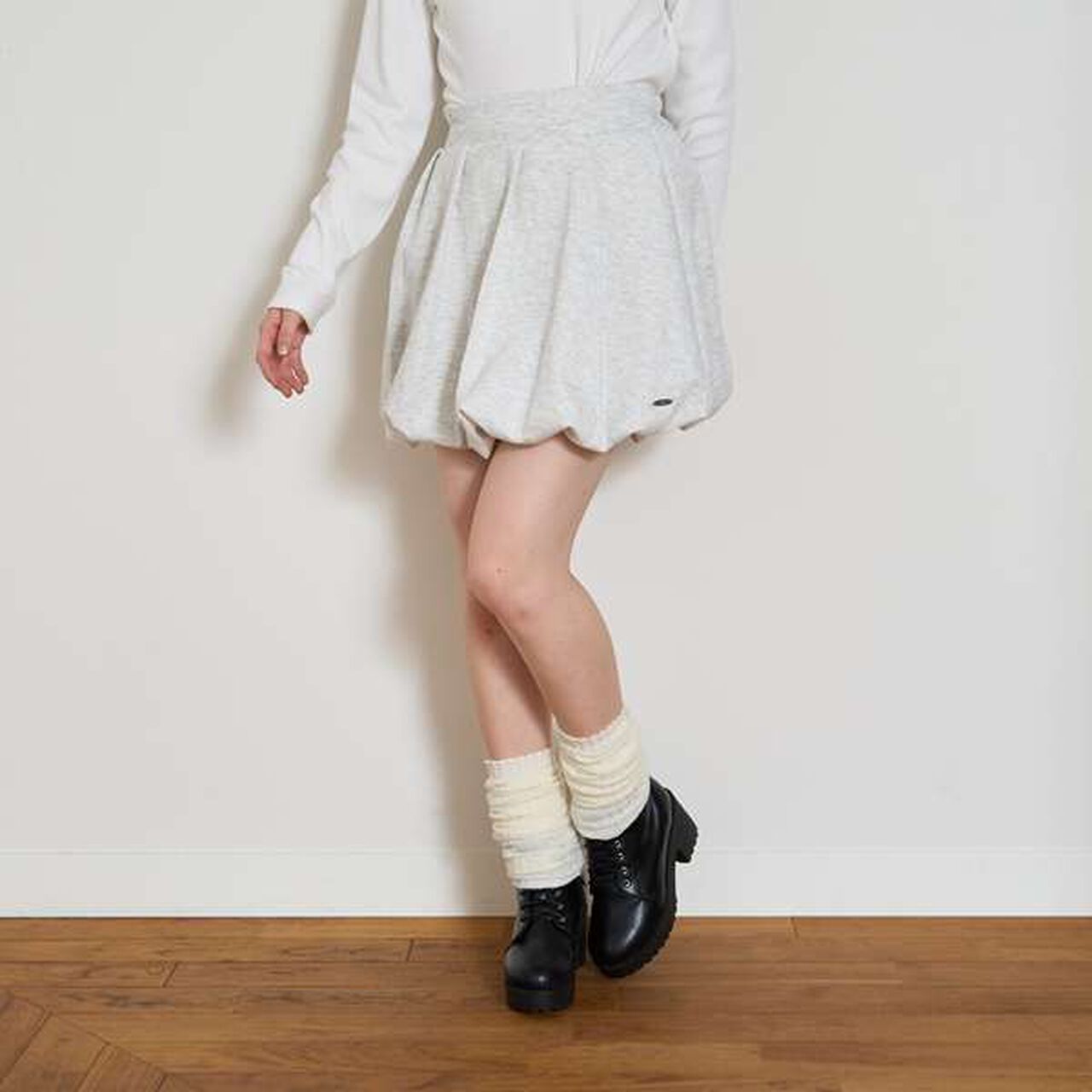 Cardboard Balloon Skirt,Black, large image number 1