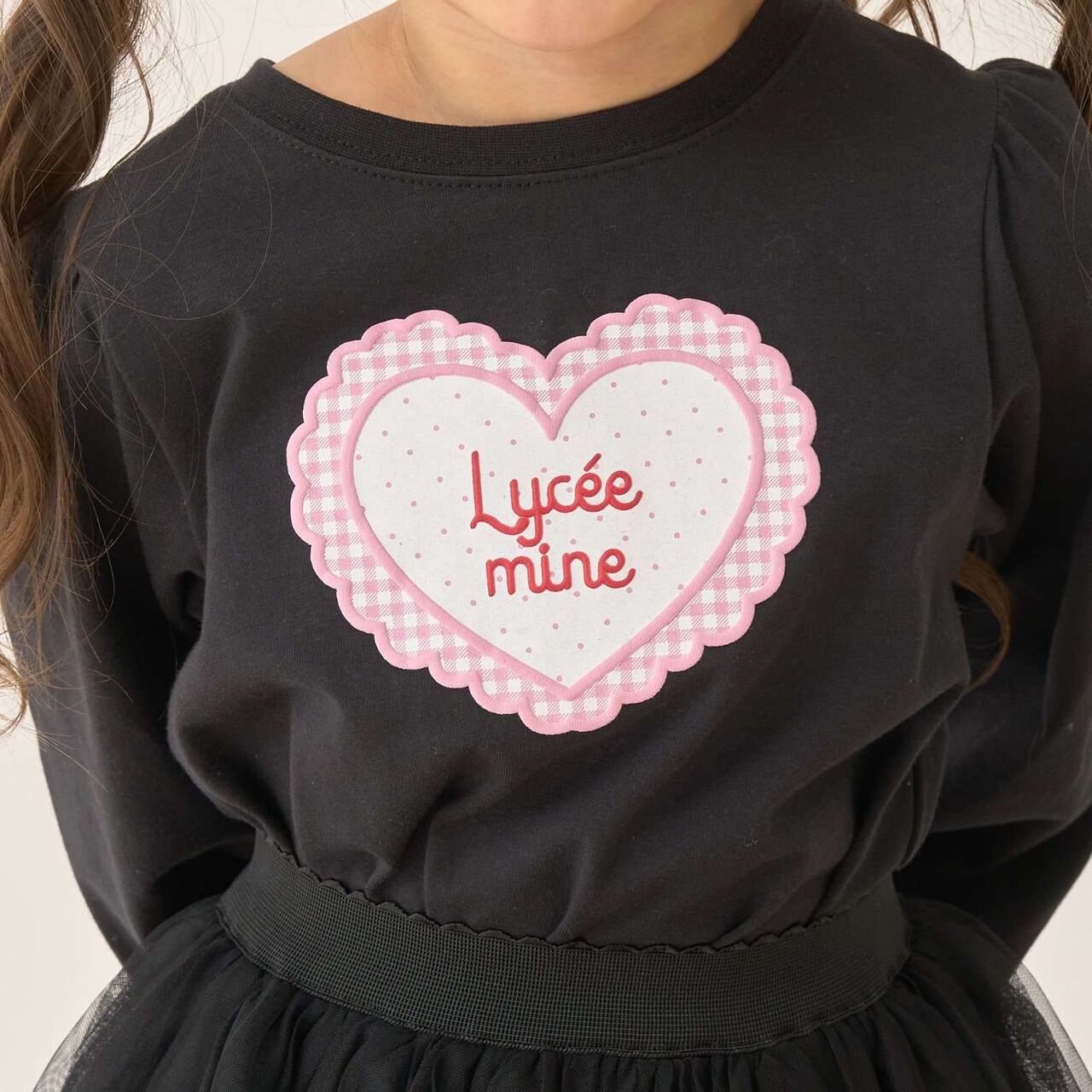 Quick-Dry UV Heart Print Puff Sleeve T-Shirt [Lycee Mine Ballet Series],Lavender, large image number 23