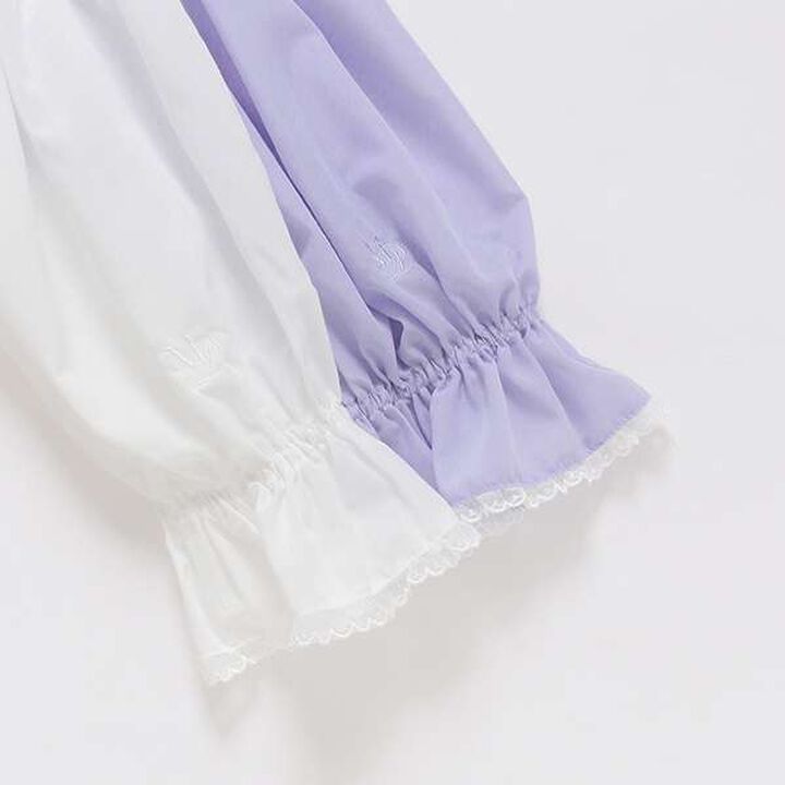 Frill Sailor Blouse & Tank Top Set,Sax blue, medium image number 15