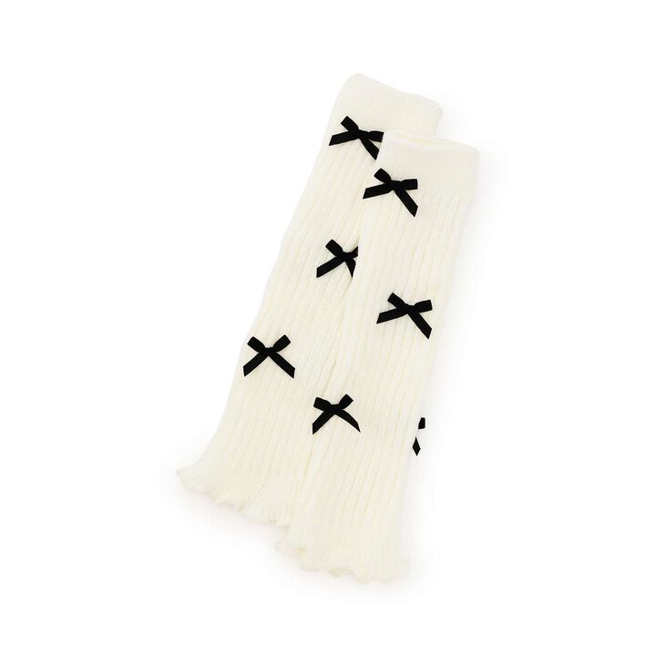Chibi Loose Socks with Ribbon,Black, medium image number 3