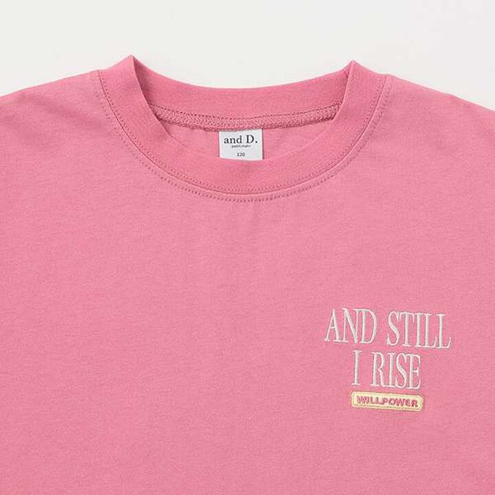 [100% Cotton Matching with Dad] Kids Logo Embroidery Big Half T-Shirt,Smoke white, medium image number 10