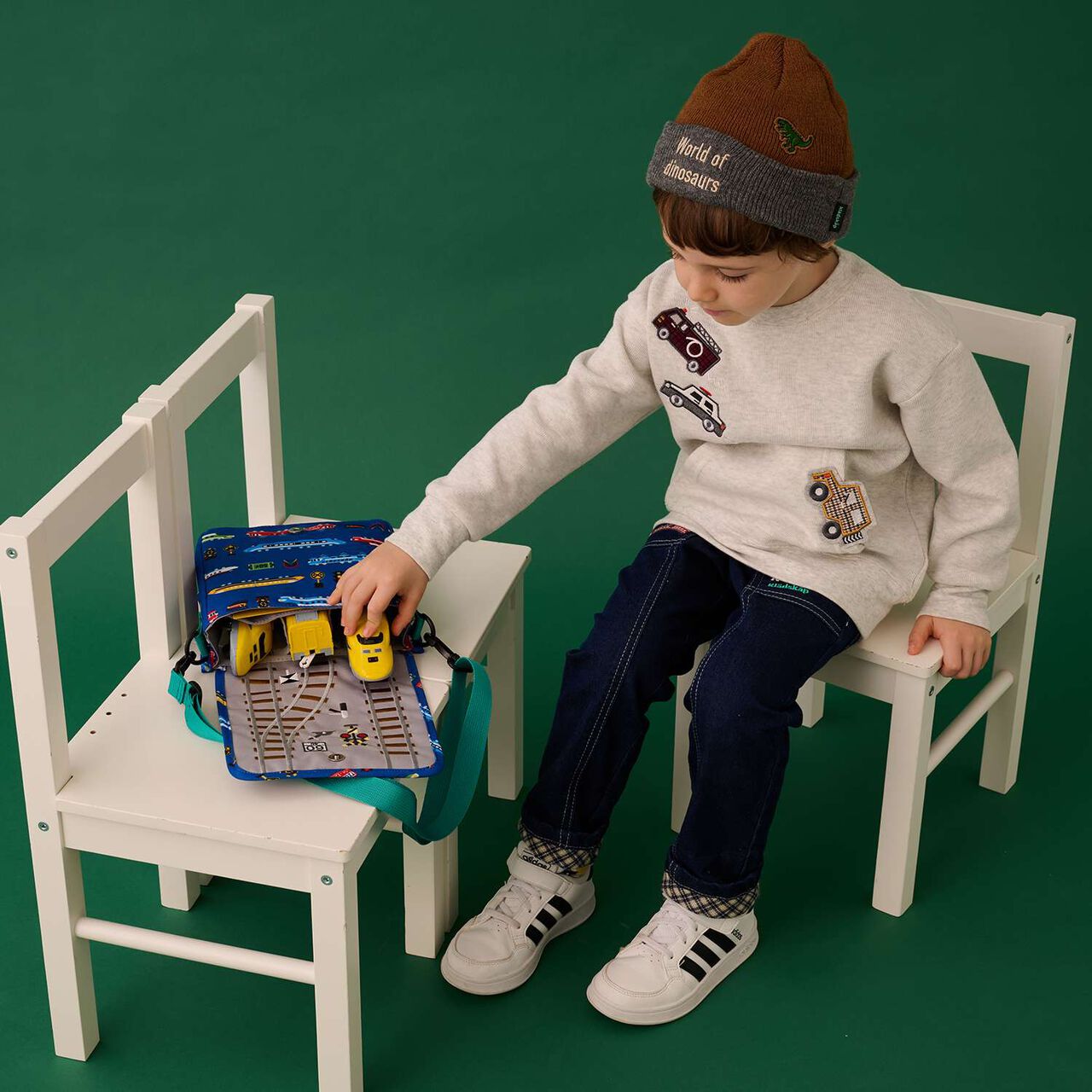 Railway Model Storage Support Shoulder Bag,Navy, large image number 6