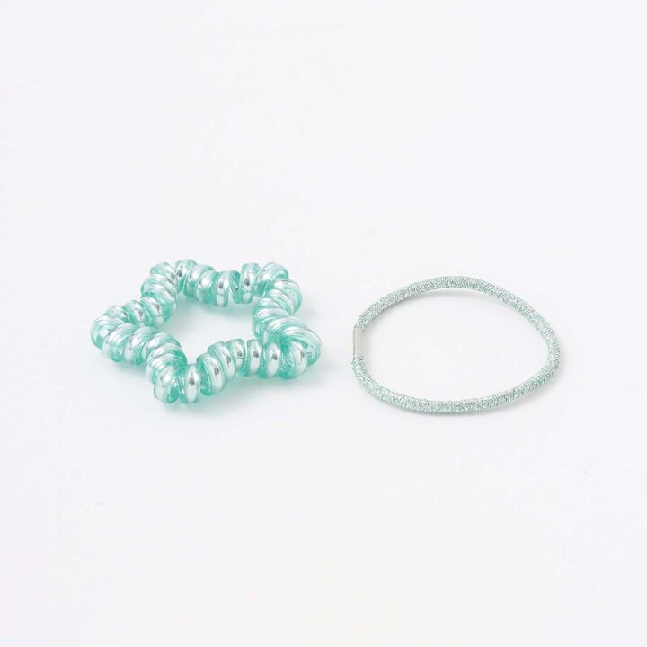 Sparkling Hair Tie Set,Pink, medium image number 2