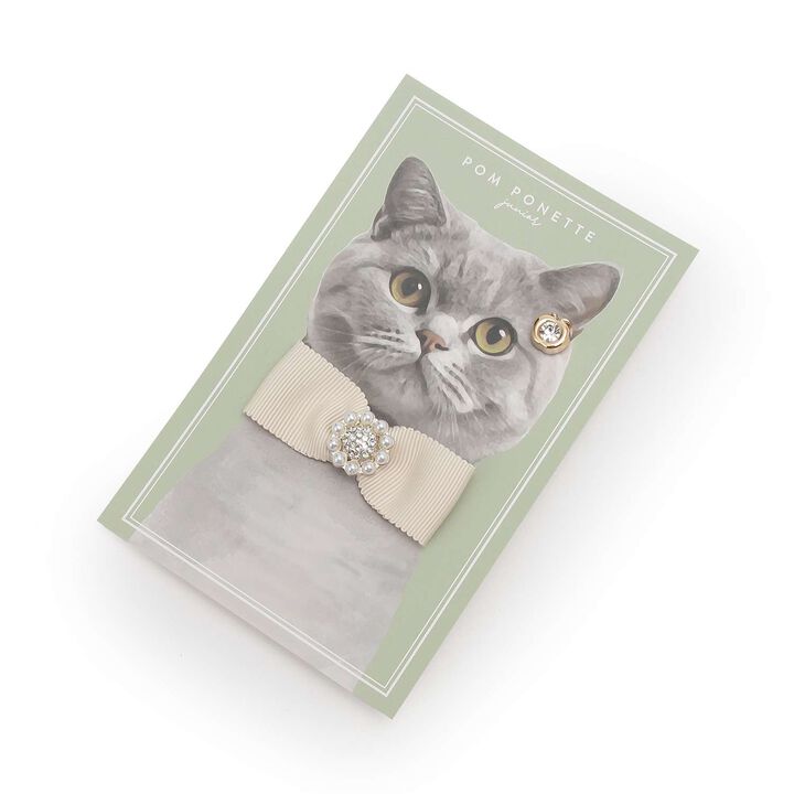 Jewel Ribbon Brooch,, medium