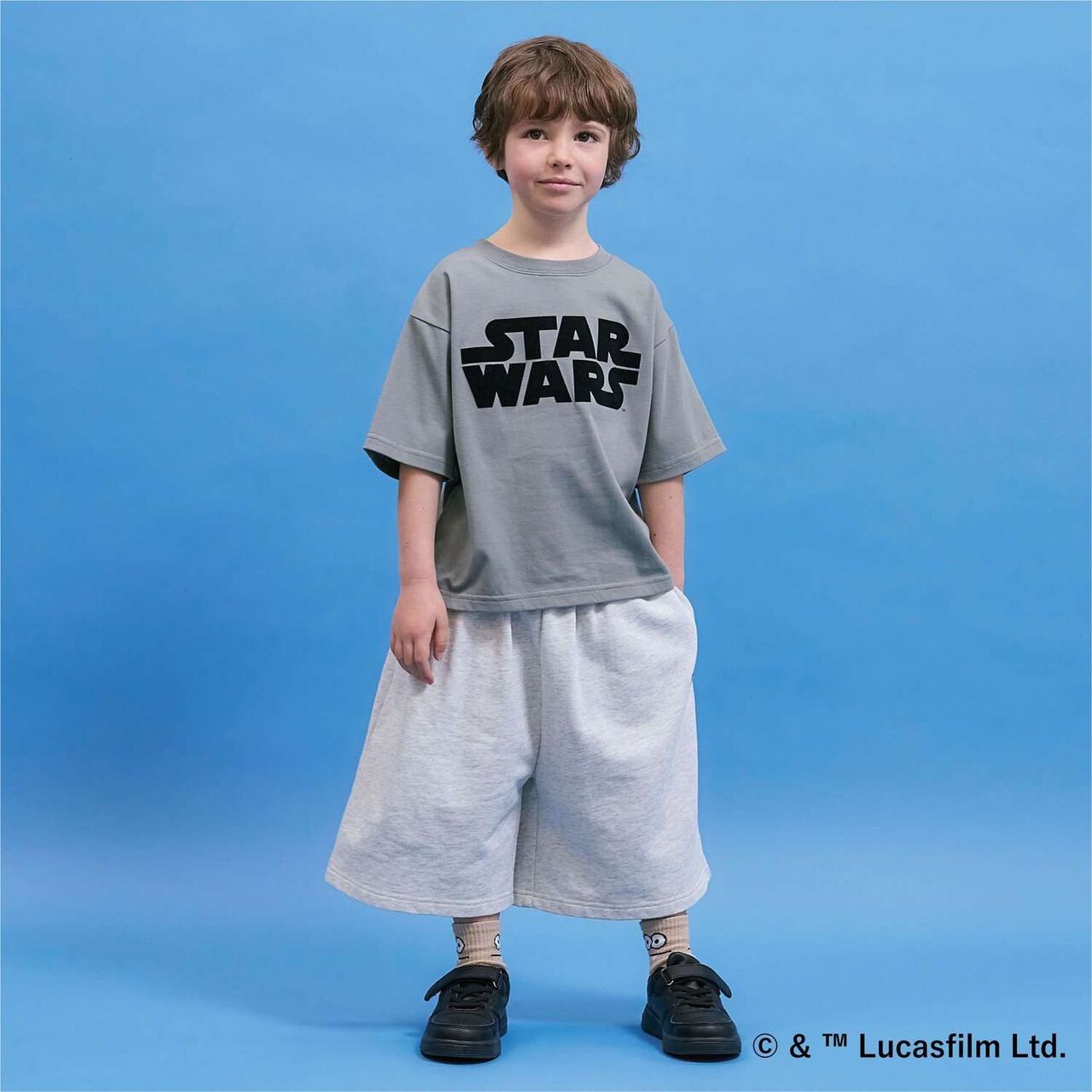 [STAR WARS] [Anti-Stain・Quick-Dry・Shape Retaining] Assorted Back Print T-Shirt [MNCM],Charcoal gray, large image number 23