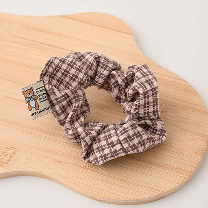 Bear Tag Check Chouchou,Beige, medium image number 3
