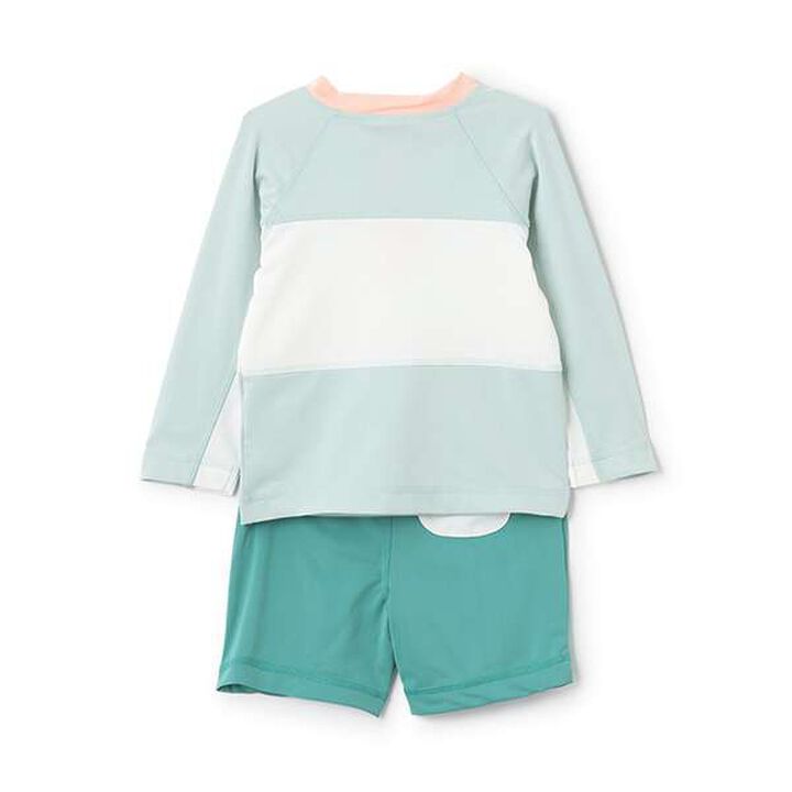 [SWIM] Bi-Color Outfit Set Swimwear for Boys,Navy, medium image number 3