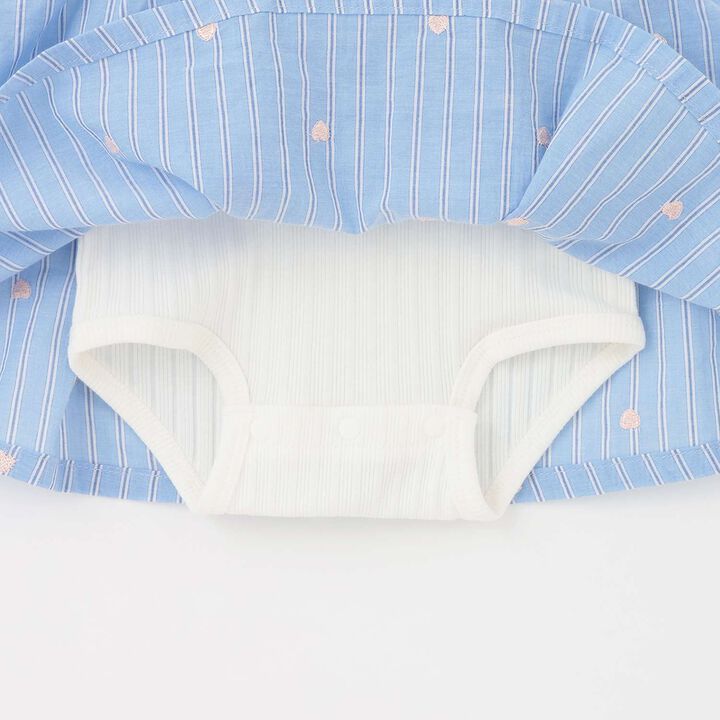 Link Heart Embroidery OP Romper,Light pink, medium image number 5