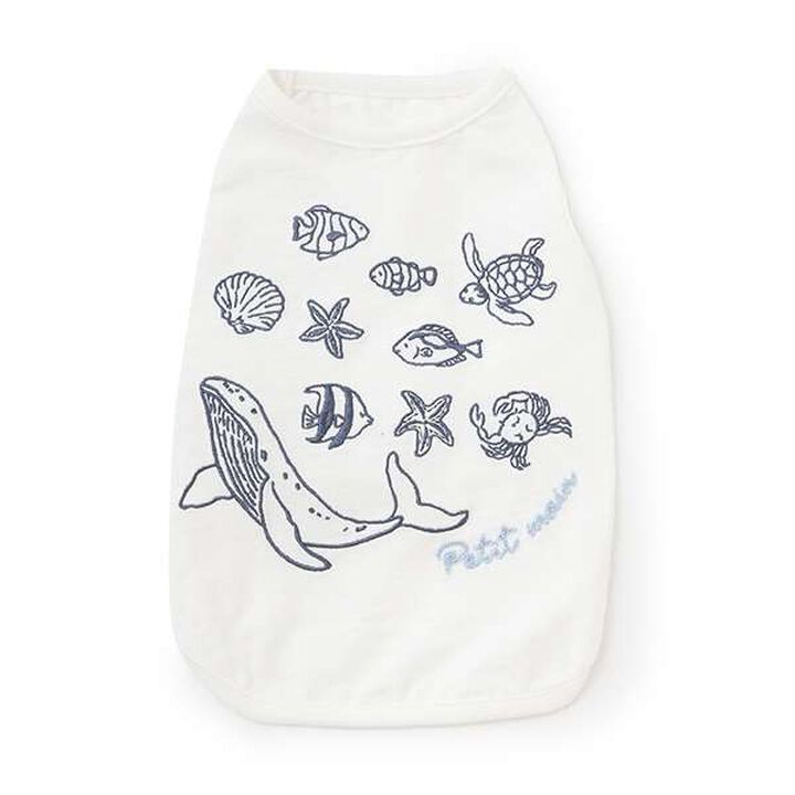 [DOG] [Cool Touch] Ocean Embroidery Tank,, medium
