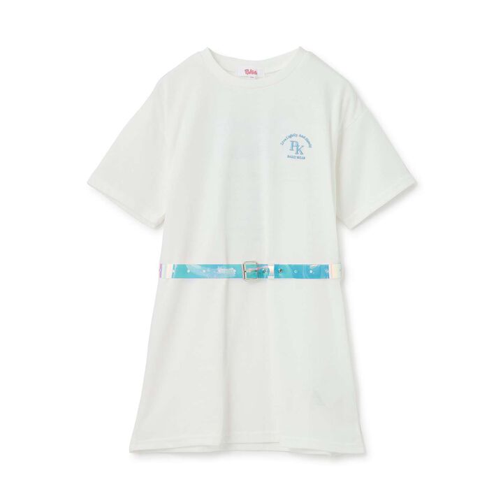 [2WAY・Quick-Dry Absorbent] T-Shirt with Clear Belt,Lavender, medium image number 13