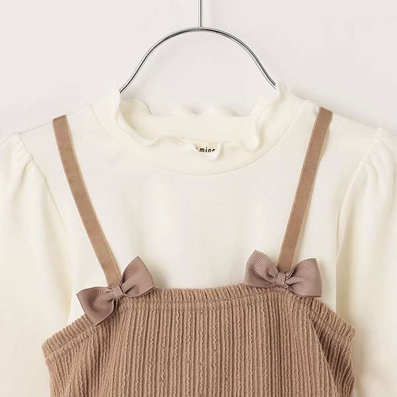 Halloween Jersey Knit Top & Camisole Dress Set,Black, large image number 7