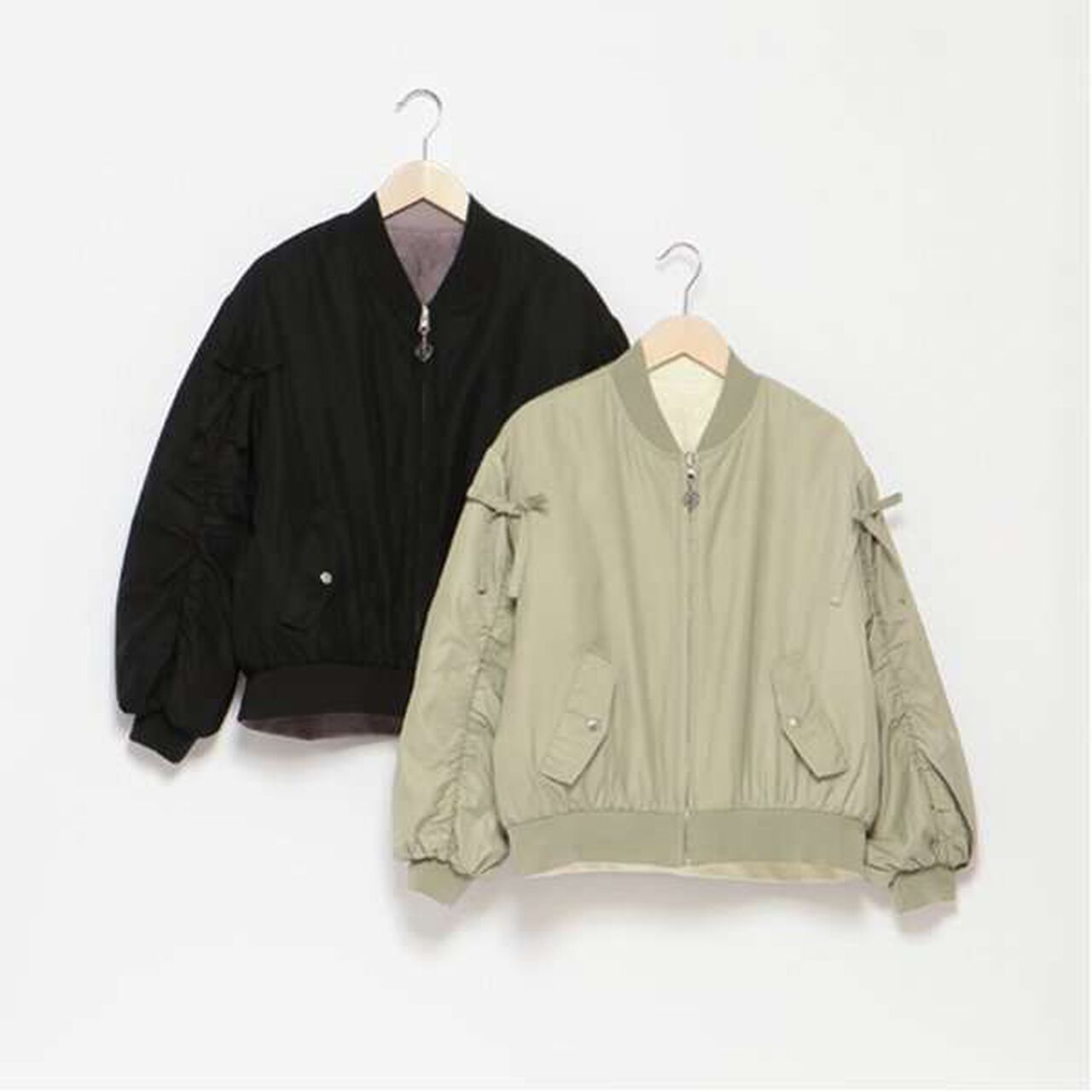 Reversible MA-1 Jacket,Black, large image number 6