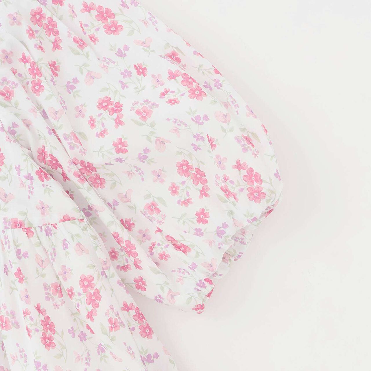 [Parent-Child Matching] Floral A-Line One-Piece Dress,Pink, large image number 3